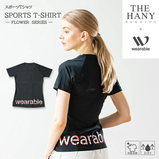 THE HANY×wearable FLOWER SERIES スポーツTシャツ ラグランスリーブ
